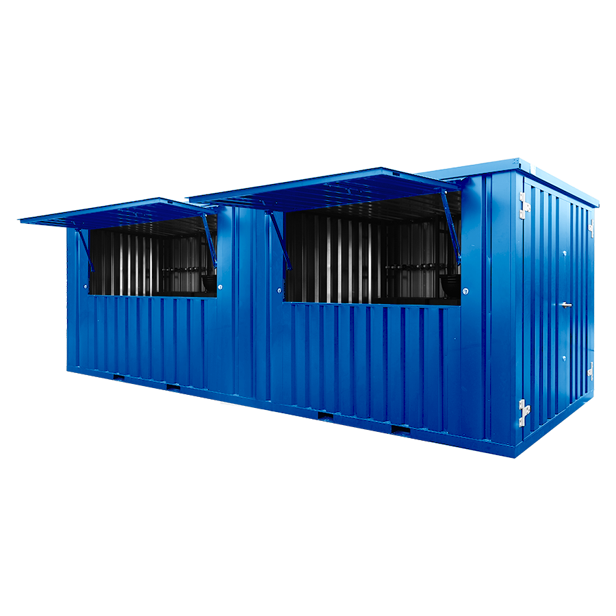 20 Foot Container Xl Blue Ral 5012